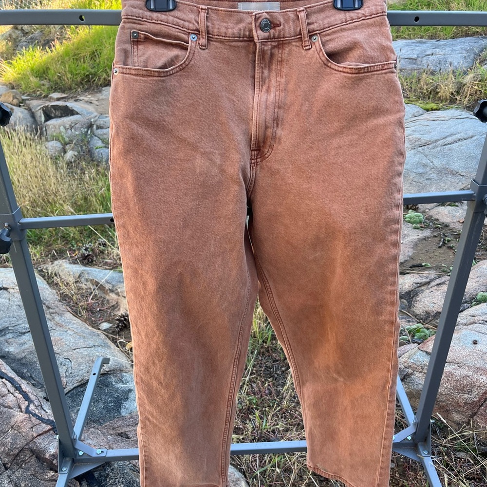 Everlane way High Jeans 29 tall rust orange